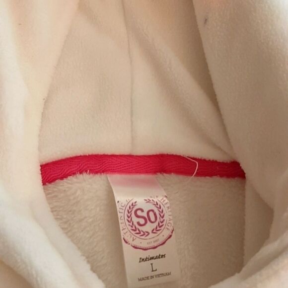 Sos white FLEECE POCKET UNICORN HOODIE L - Picture 2 of 8